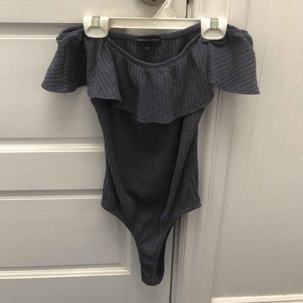Kendall and Kylie off the shoulder bodysuit